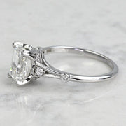 1.50 CT Emerald Cut Lab Grown Engagement Ring Mapple Gems